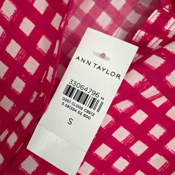 Ann Taylor Set Skirt Blouse Top Women’s Sz M 2 Pc Set Pink - Picture 2 of 5